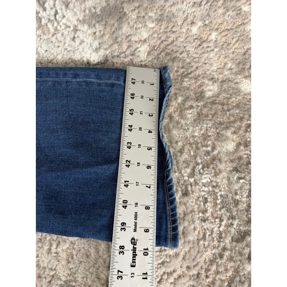 Veronica Beard Plus Sz 18 High Rise Flare Stretch Denim Jeans Blue Full Length - Picture 6 of 12